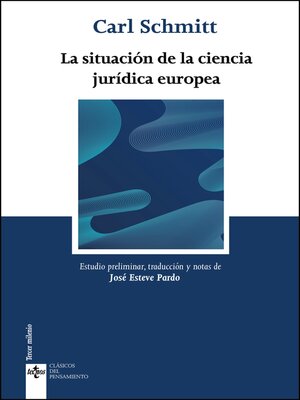 cover image of La situación de la ciencia jurídica europea